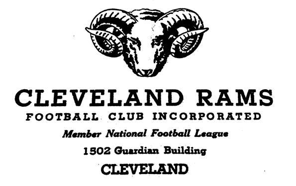 Image result for cleveland rams 1937